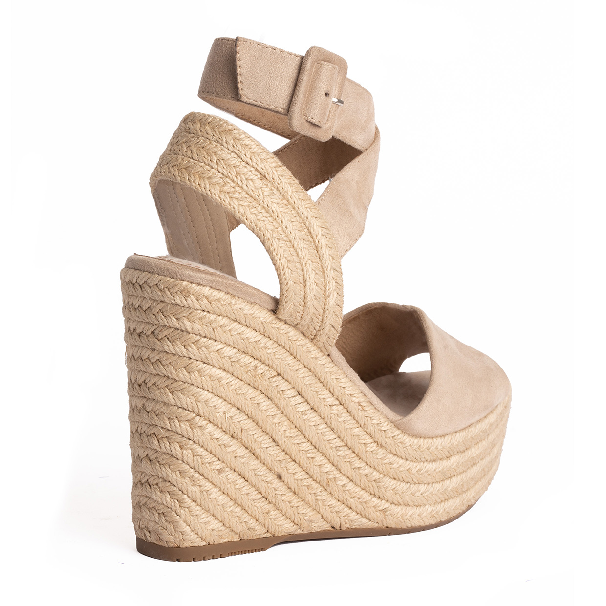 Cuña alta de esparto y ante - Imagen 7