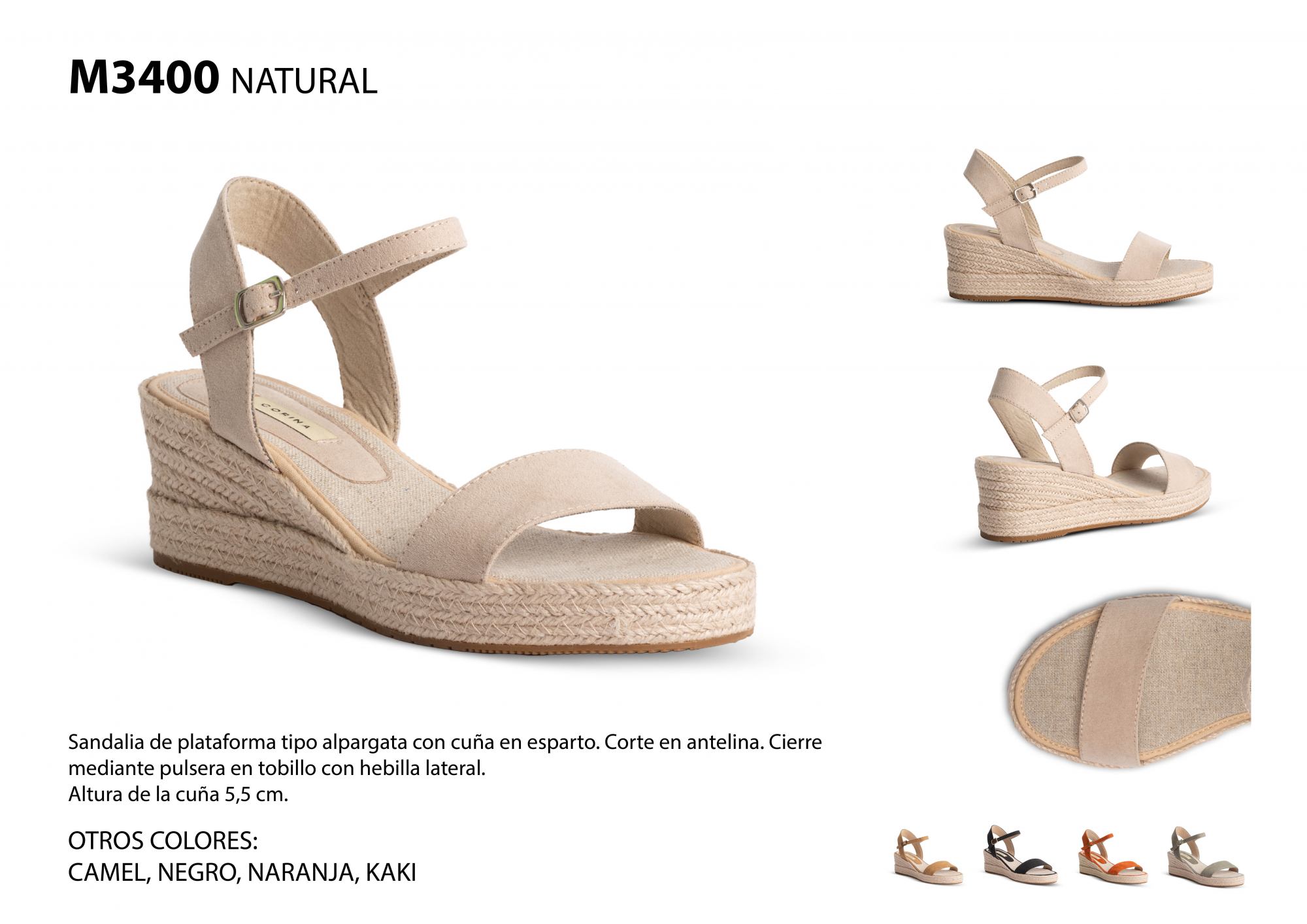 Sandalia tira simple